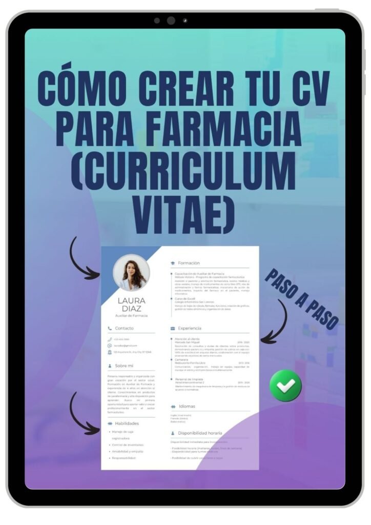 Guía para crear tu CV de farmacia