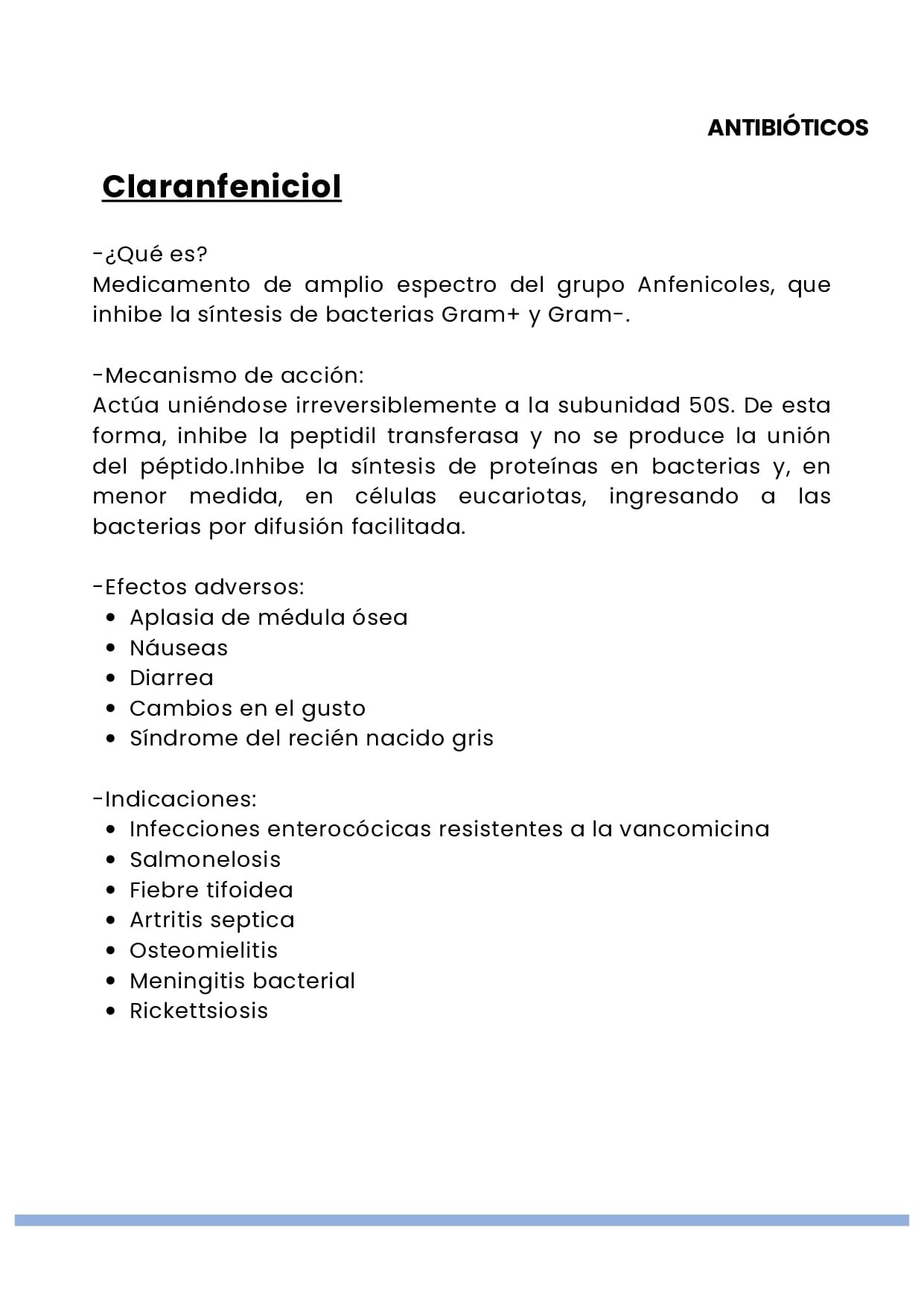 Resumen Antibióticos