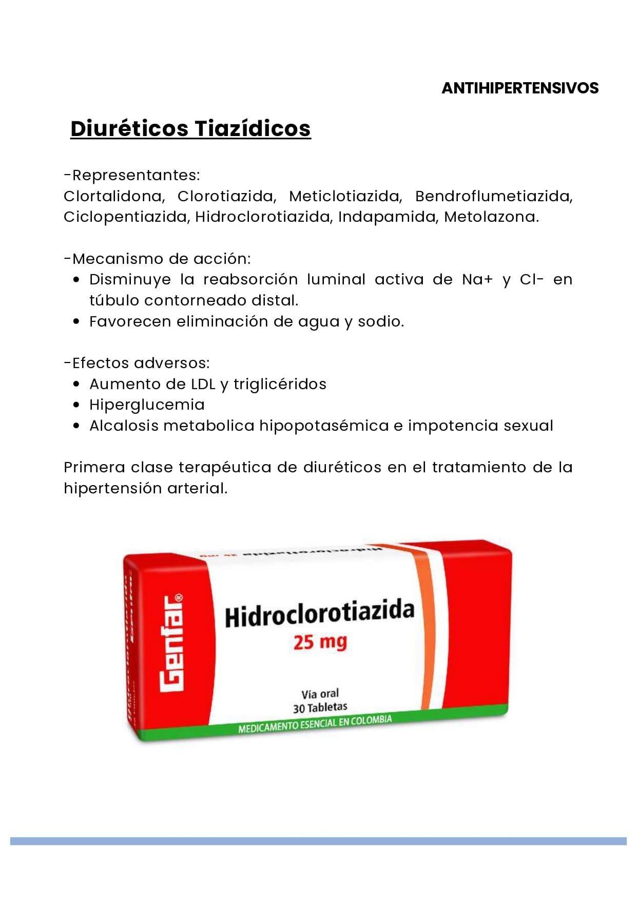 Resumen Antihipertensivos