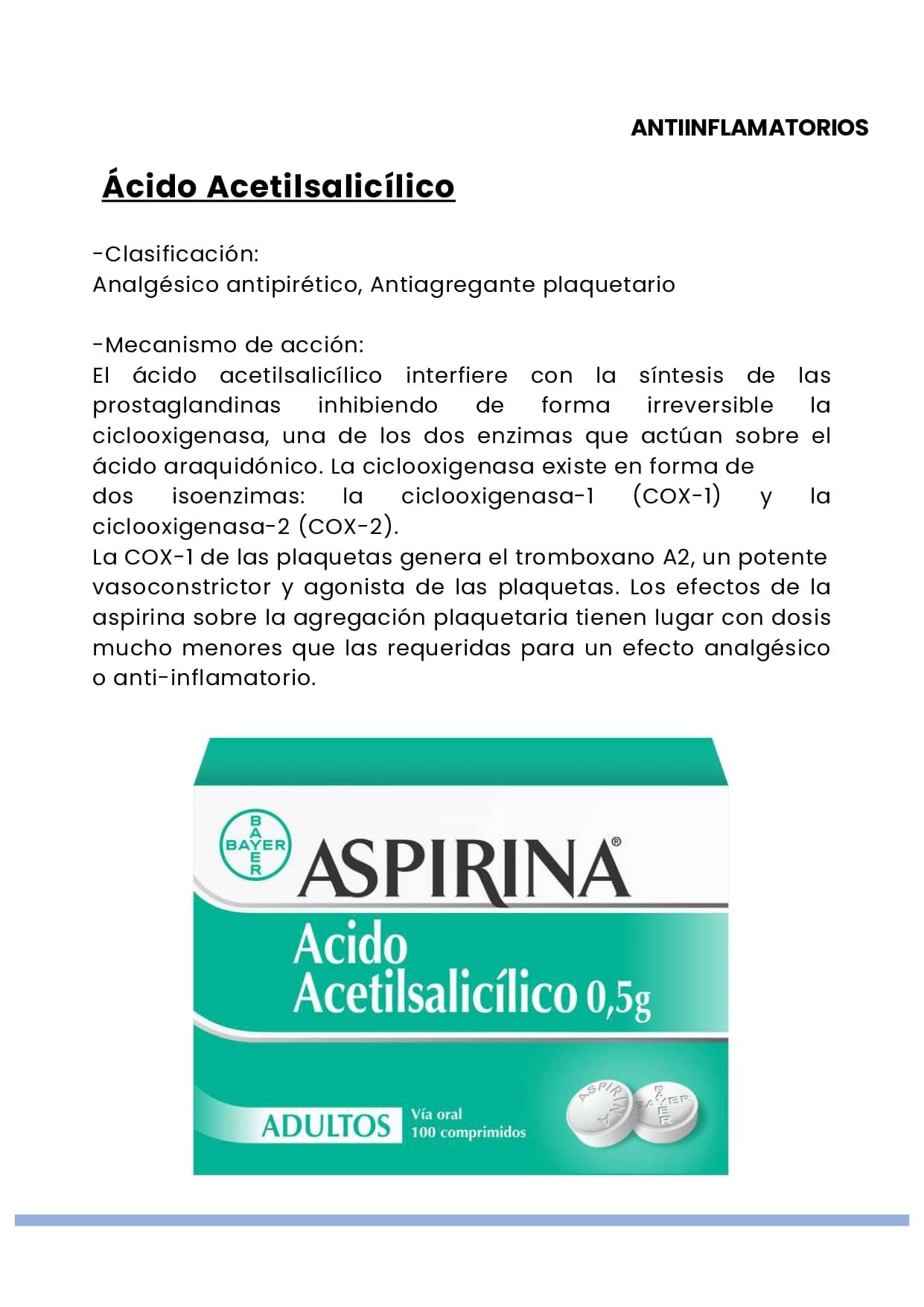 Resumen Antiinflamatorios